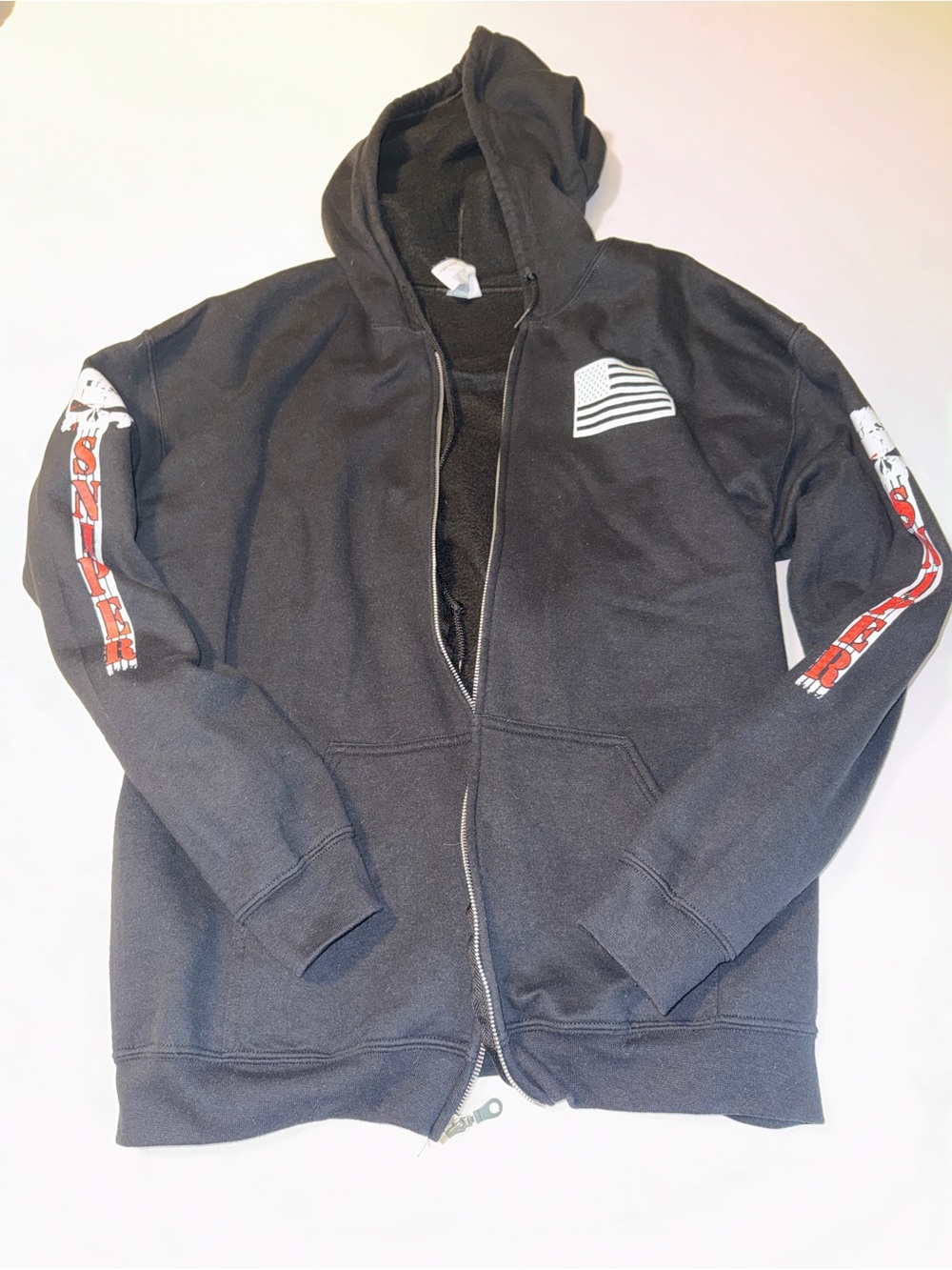 Gildan Chris Kyle Zip Up Hoodie, Size L